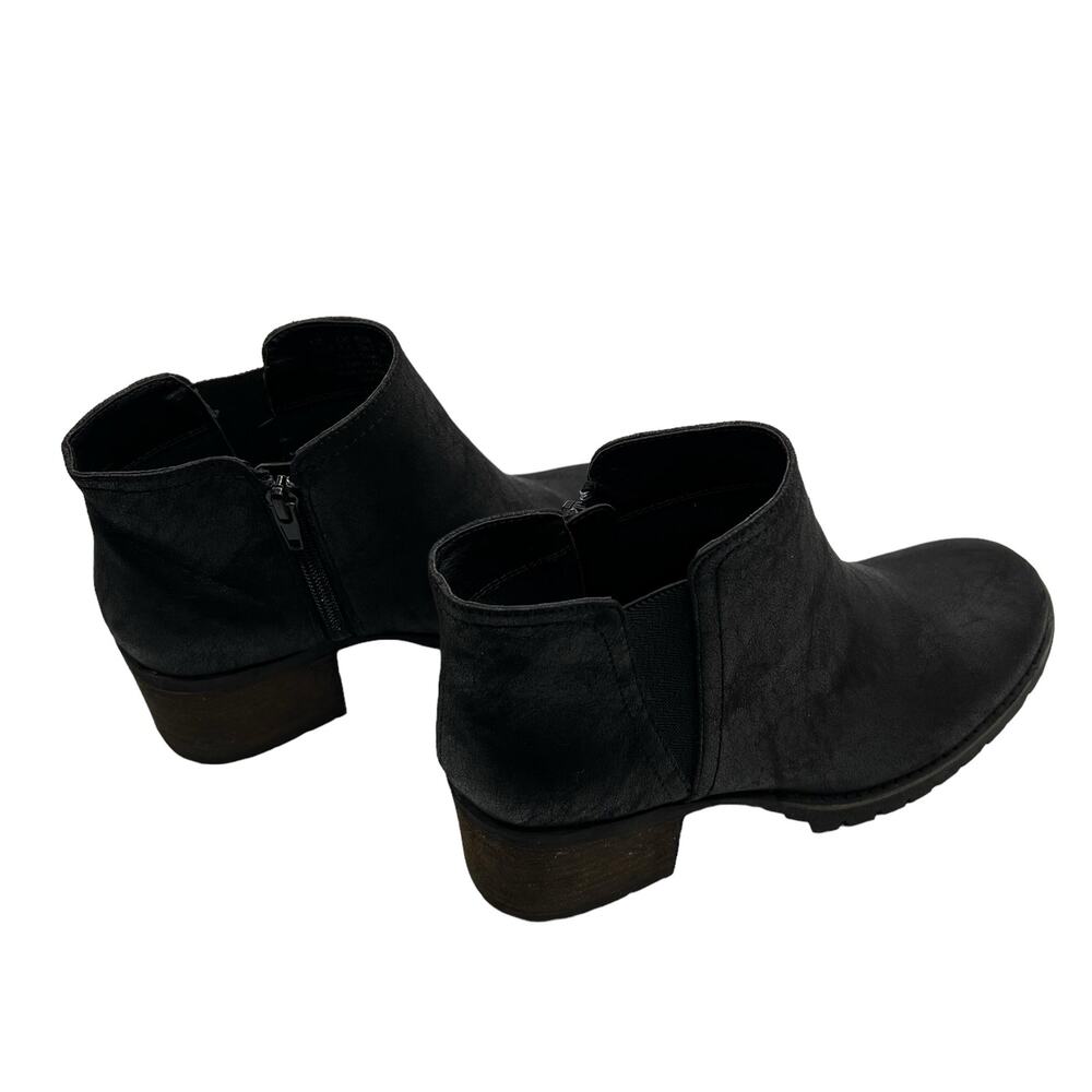 Carlos by Carlos Santana Ankle Boots Zips Lug Sole 3" Chunky Heel 8 1/2 Rugged - Picture 11 of 12